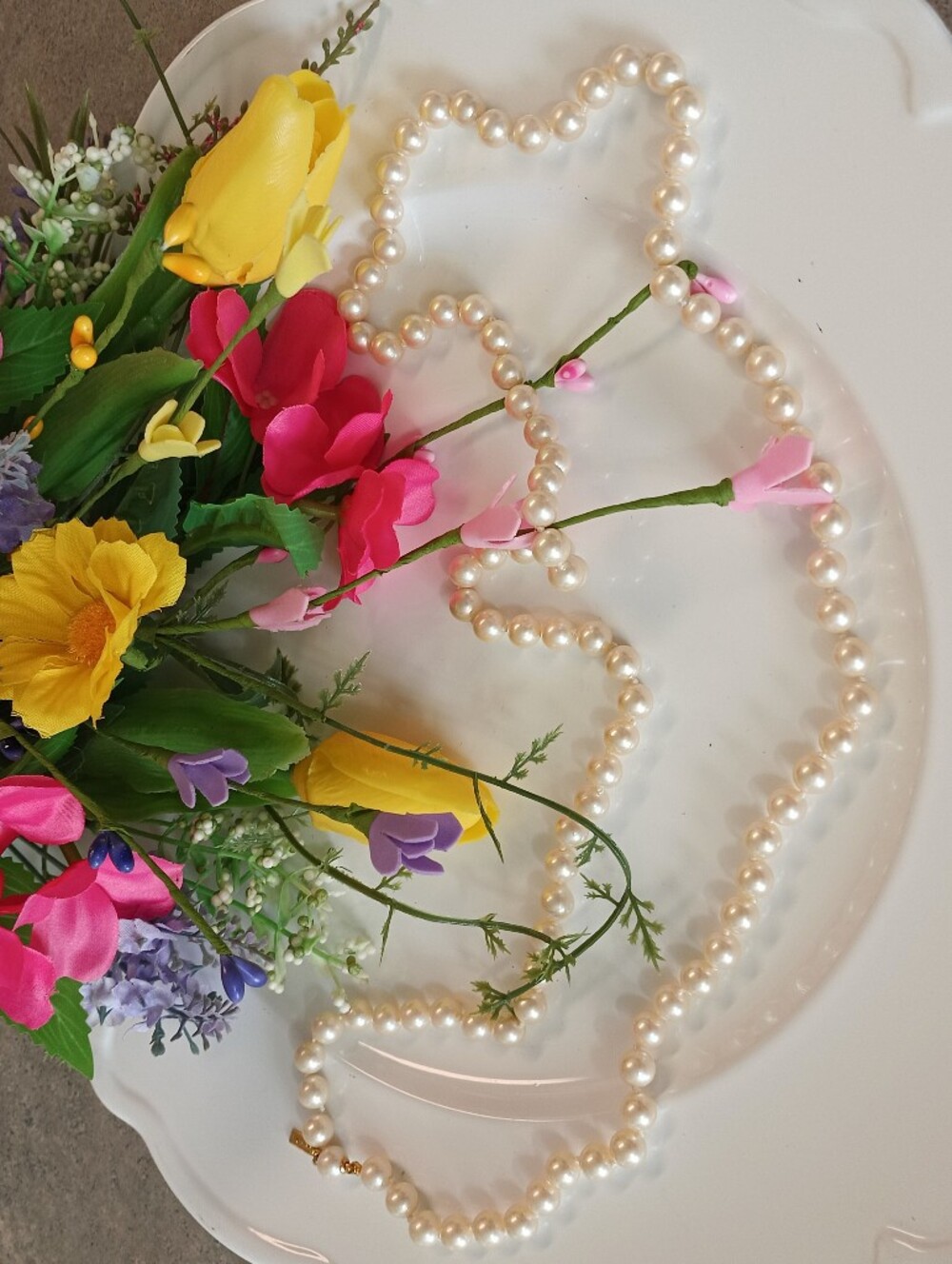 Marvella Soft White Pearl (8mm) Necklace (34")